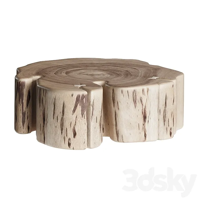 Essi Coffee Table by Kave Home 3D Model Essi Coffee Table by Kave Home 3D Model