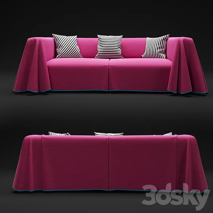 Established & Sons Cape Sofa 3D Model Established & Sons Cape Sofa 3D Model
