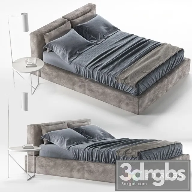 Estel Caresse Bed 3D Model Download