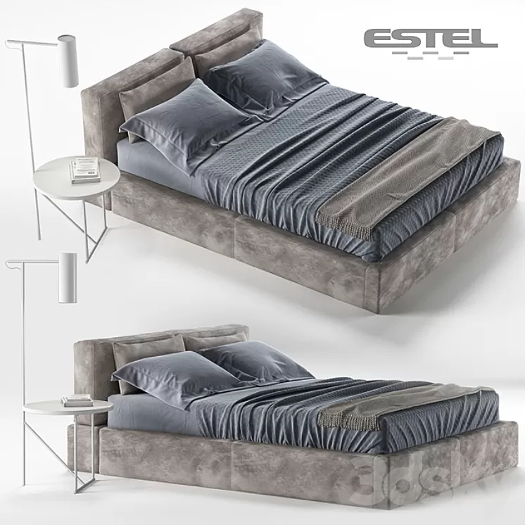 ESTEL CARESSE bed 3D Model ESTEL CARESSE bed 3D Model