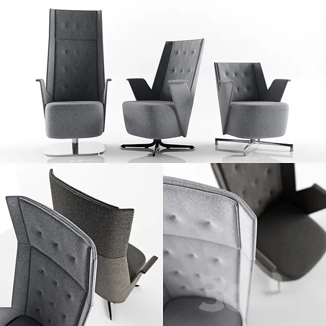 ESTEL EMBRACE lounge chairs 3D Model