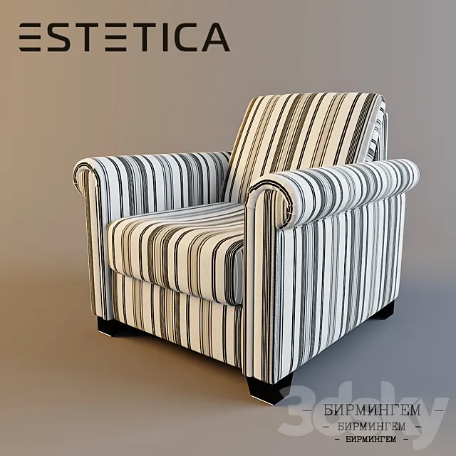 ESTENICA chair Birmingham 3DModel ESTENICA chair Birmingham 3DModel