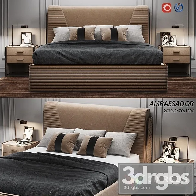 Estetica Ambassador Bed 3D Model Download