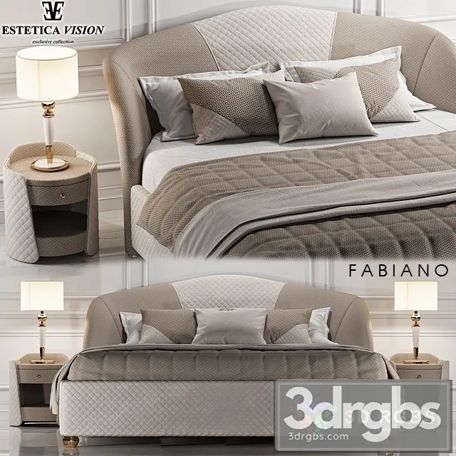 Estetica Fabiano Palladium Bed (2) 3D Model Download