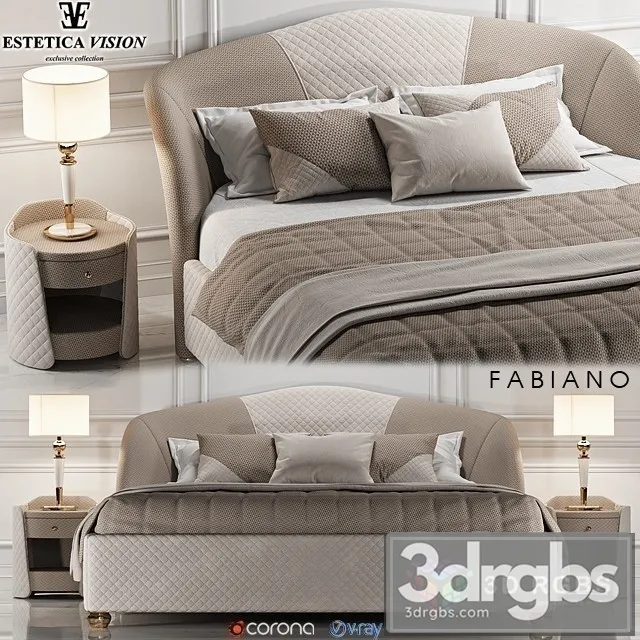 Estetica Fabiano Palladium Bed 3D Model Download