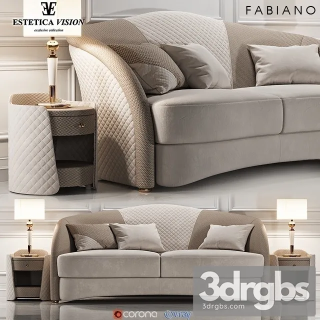 Estetica Fabiano Sofa 3D Model Download Estetica Fabiano Sofa 3D Model Download