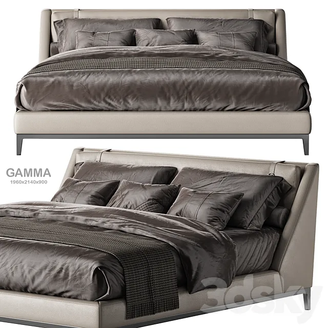 Estetica Gamma bed 1 3DModel Estetica Gamma bed 1 3DModel