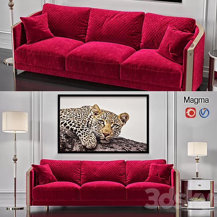 ESTETICA Magma sofa 3D Model