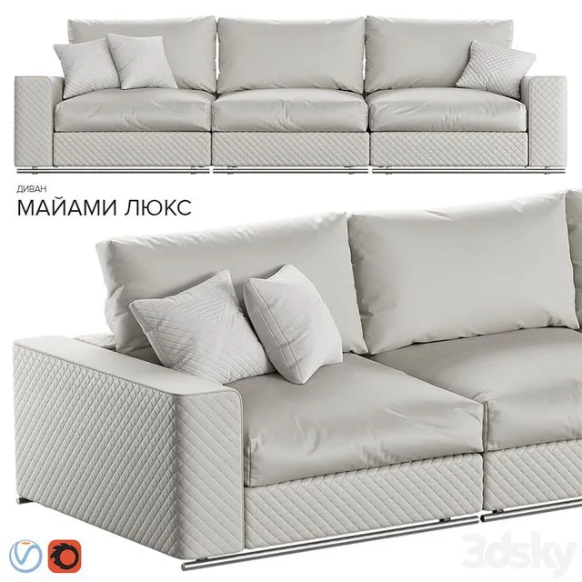 ESTETICA Miami Lux modern 3x 3D Model ESTETICA Miami Lux modern 3x 3D Model