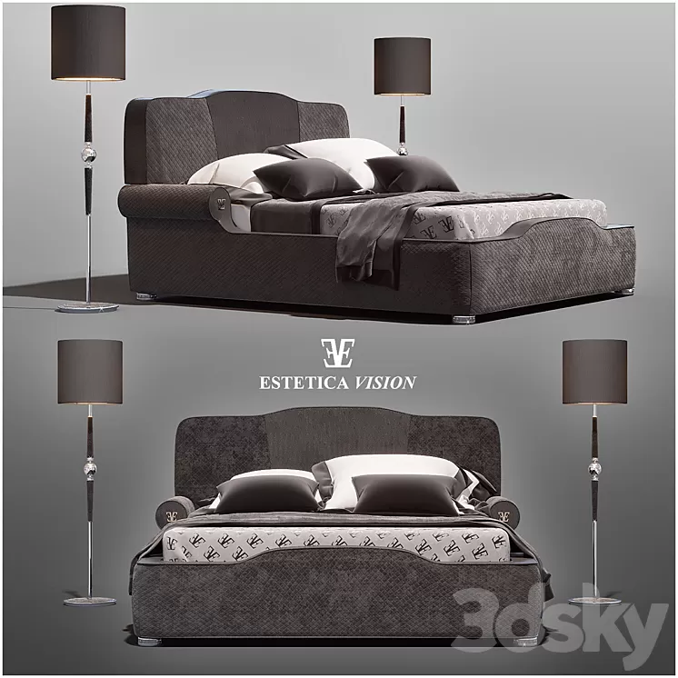 Estetica Palladium Bed 3D Model Estetica Palladium Bed 3D Model