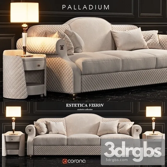 Estetice Palladium Sofa 01 3D Model Download Estetice Palladium Sofa 01 3D Model Download