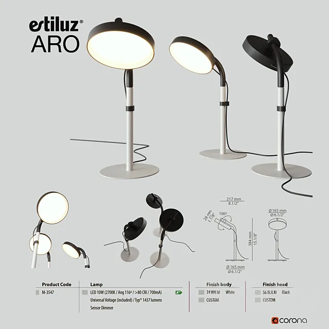 Estiluz Aro 3547 3D Model Estiluz Aro 3547 3D Model