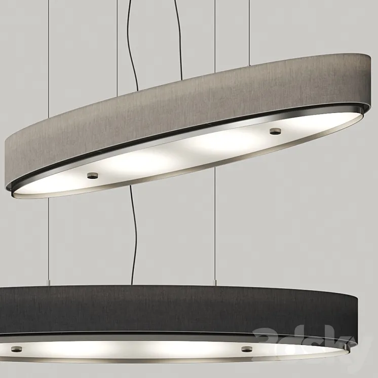 Estiluz Iris Linear Pendant Lamps 3D Model Free Download