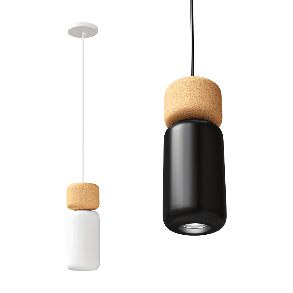 ESTILUZ – Pendant lamp Pila T3555 3D Model