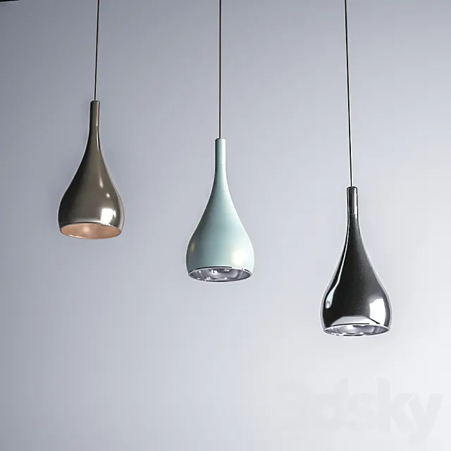 ET2 Teardrop 1-Light Pendant 3DModel ET2 Teardrop 1-Light Pendant 3DModel