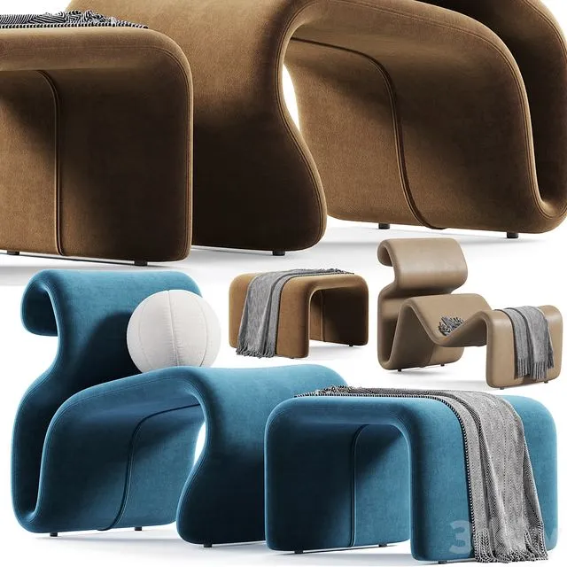 Etcetera armchair by Stylepark 3D Model Etcetera armchair by Stylepark 3D Model