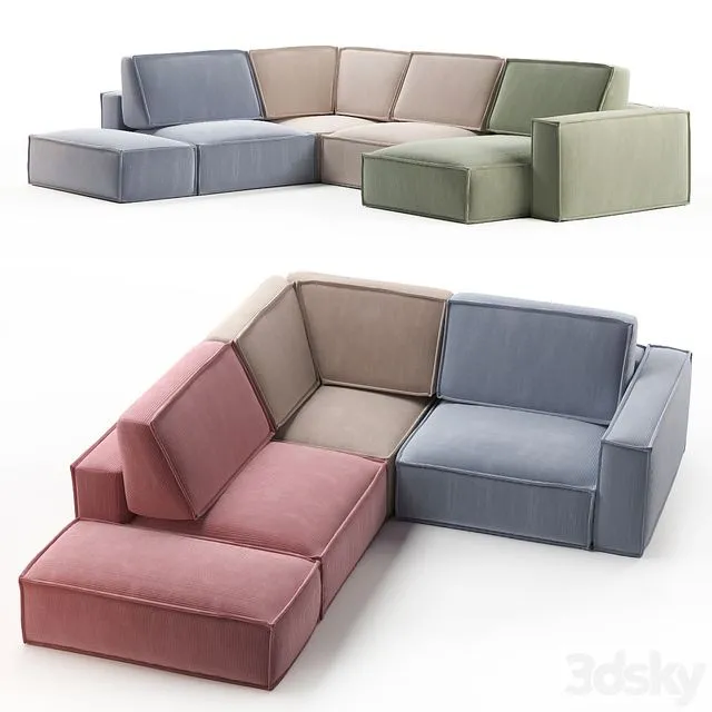 Eten Modular Sofa DIVAN RU 3D Model