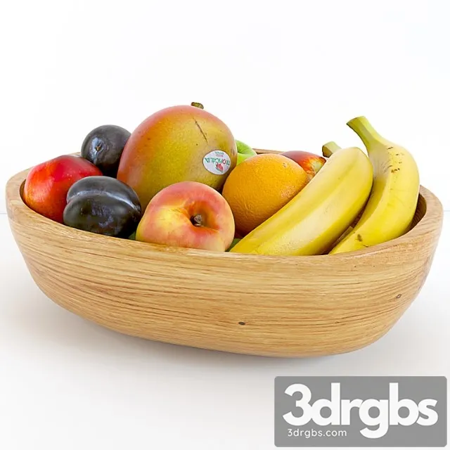 Ethnic fruit bowl 3D Model Download