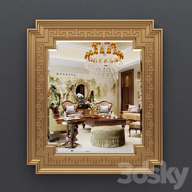 Ethnic mirror 3D Model