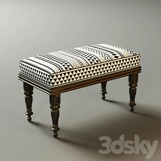 Ethnic stool 3DModel Ethnic stool 3DModel