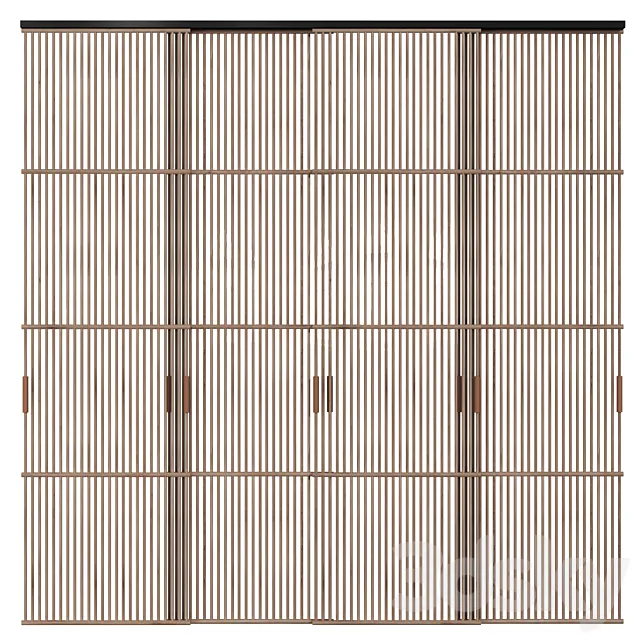 Ethnic style sliding partition 3DModel