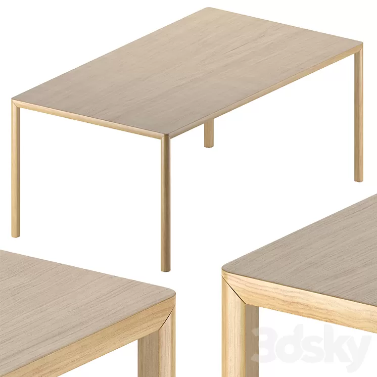 ethnicraft. Air dining table. 3D Model Free Download ethnicraft. Air dining table. 3D Model Free Download