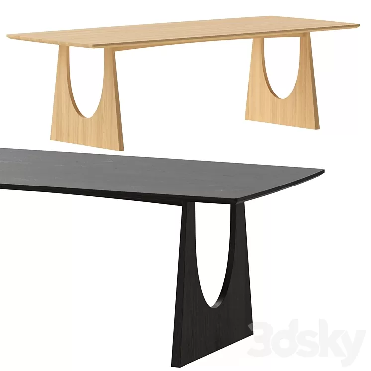 ETHNICRAFT Geometric Dining Table 3D Model Free Download ETHNICRAFT Geometric Dining Table 3D Model Free Download