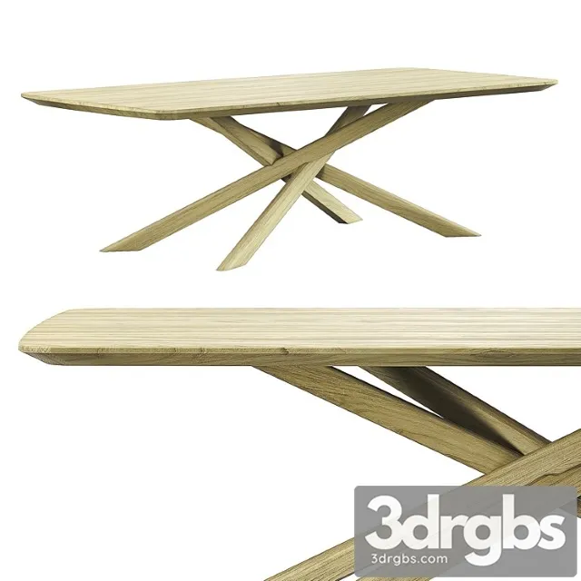 Ethnicraft mikado coffee table – rectangular 2 3D Model Download Ethnicraft mikado coffee table – rectangular 2 3D Model Download