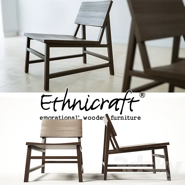 Ethnicraft – TEAK N2 LOUNGE CHAIR 3DModel