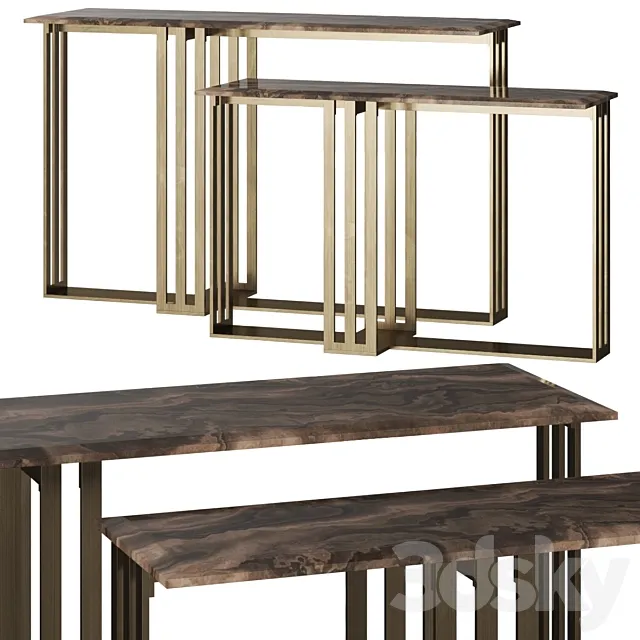Etro Home Interiors Klee Console Tables 3D Model