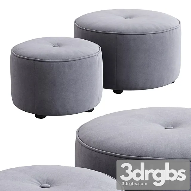 Etro Round Ottoman 3D Model Download