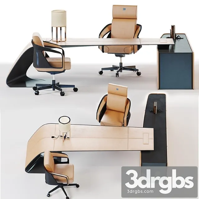 Ettore grand bureau 2 3D Model Download Ettore grand bureau 2 3D Model Download