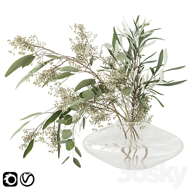 Eucalyptus bouquet 3DModel Eucalyptus bouquet 3DModel
