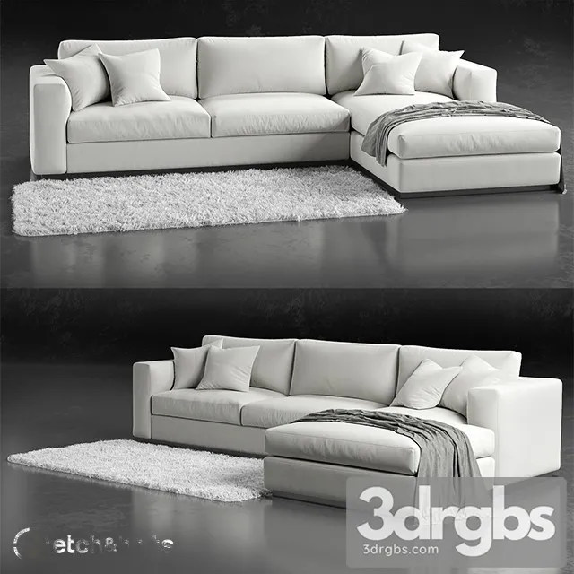 Eudora L Shaped Sofa 01 3D Model Download Eudora L Shaped Sofa 01 3D Model Download