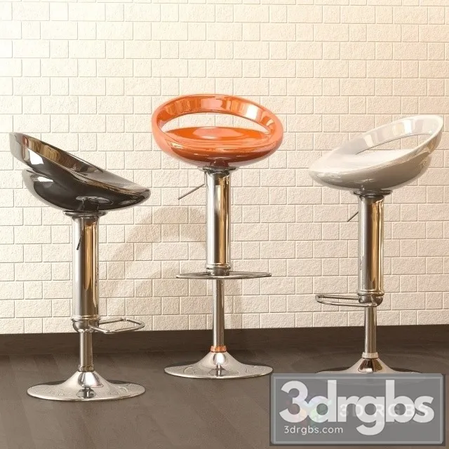Euro Style Agnes Adjustable Stool 3D Model Download Euro Style Agnes Adjustable Stool 3D Model Download