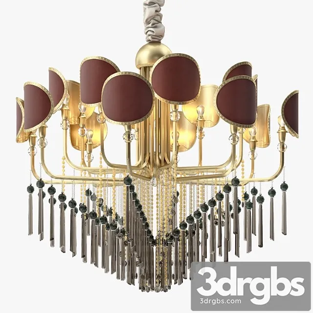 Eurolampart sibilla 16 lamps chandelier 3D Model Download Eurolampart sibilla 16 lamps chandelier 3D Model Download