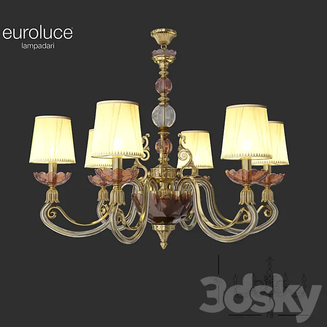 Euroluce Lampadaryi Lyra Shade L6 3DModel Euroluce Lampadaryi Lyra Shade L6 3DModel