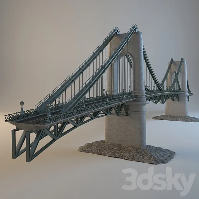 Europe Bridge 3D Model Europe Bridge 3D Model
