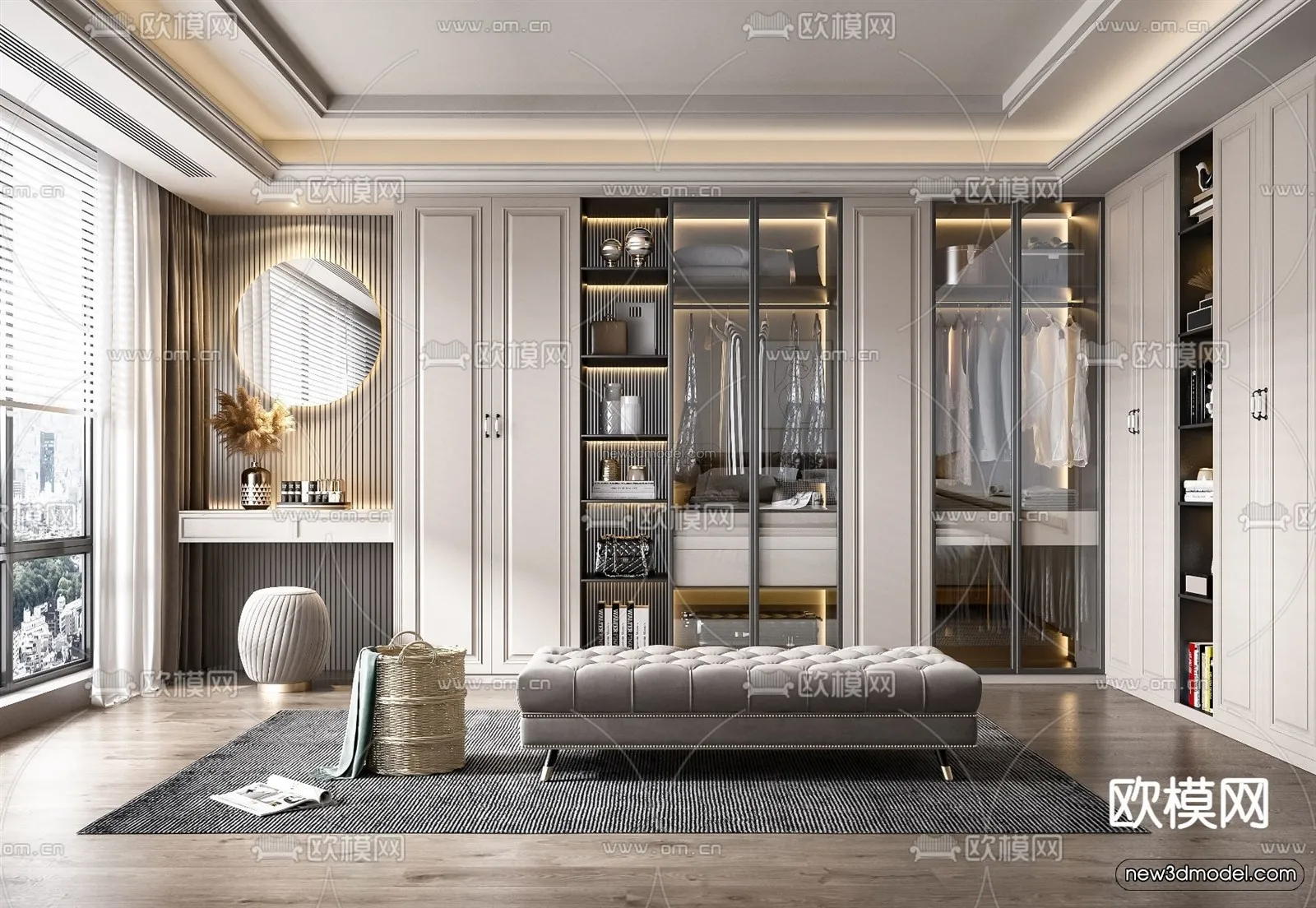 Europe Style Interior 3D Blocks – Bathroom 3D Model – 327 – VRAY