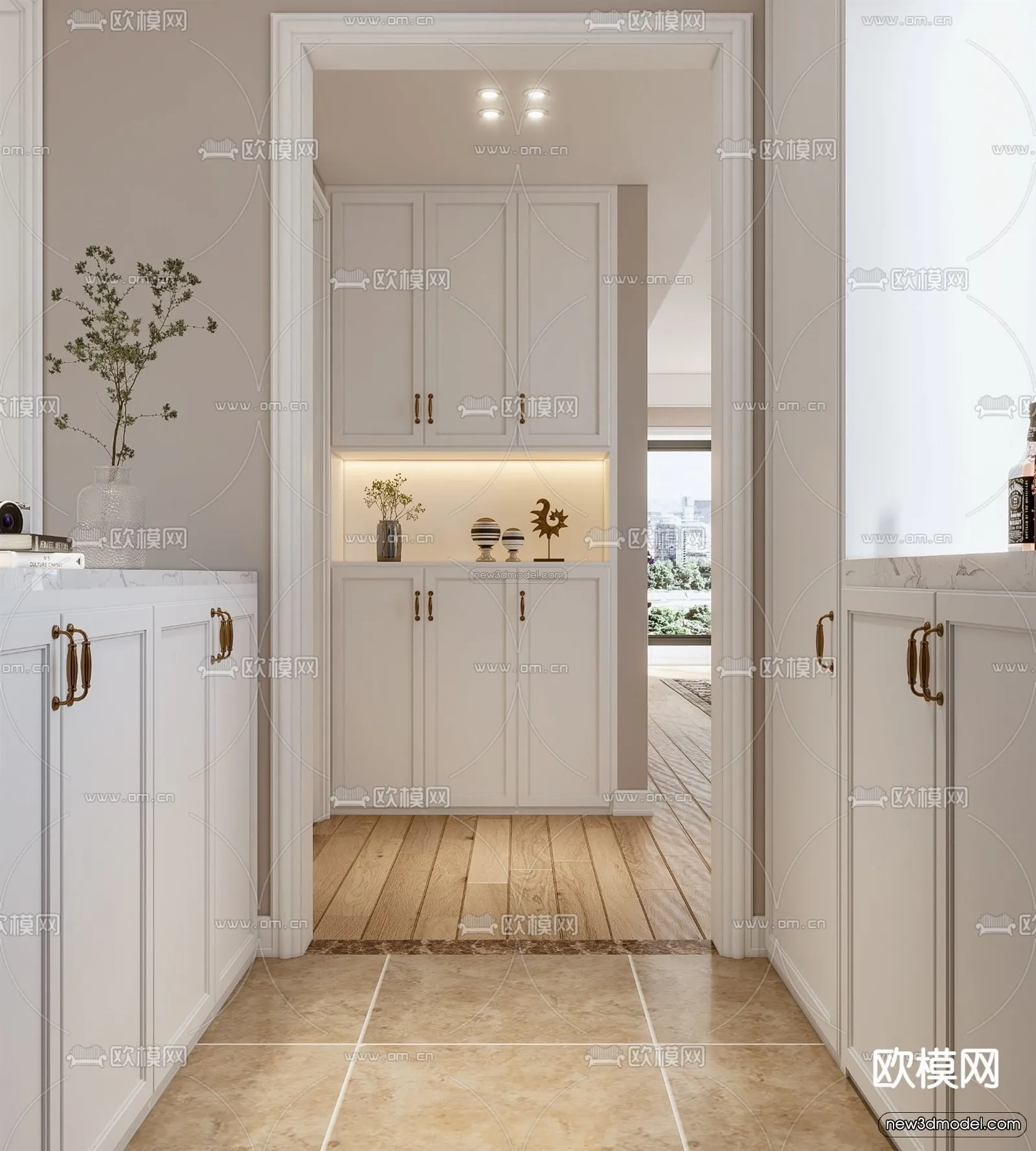 Europe Style Interior 3D Blocks – Living Room 3D Model – 011 – VRAY