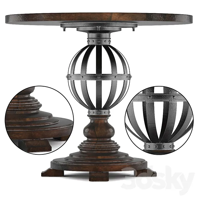 European Farmhouse-Provencal Gardens Table 3D Model European Farmhouse-Provencal Gardens Table 3D Model