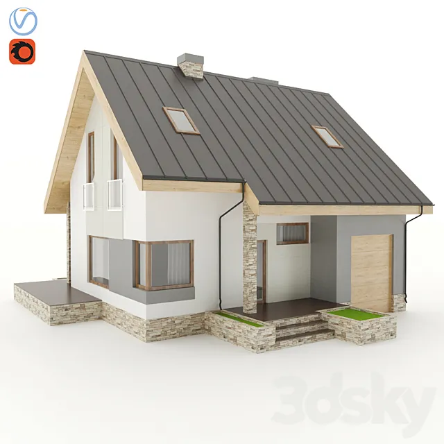 European house # 1 \ House 3DModel