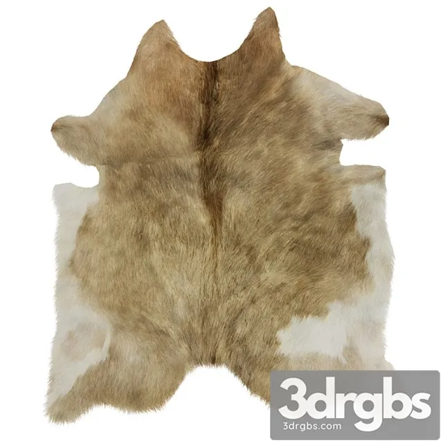 European Rug Cowhide 13 3D Model Download