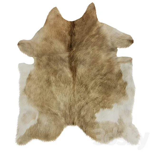 European Rug Cowhide 13 3D Model