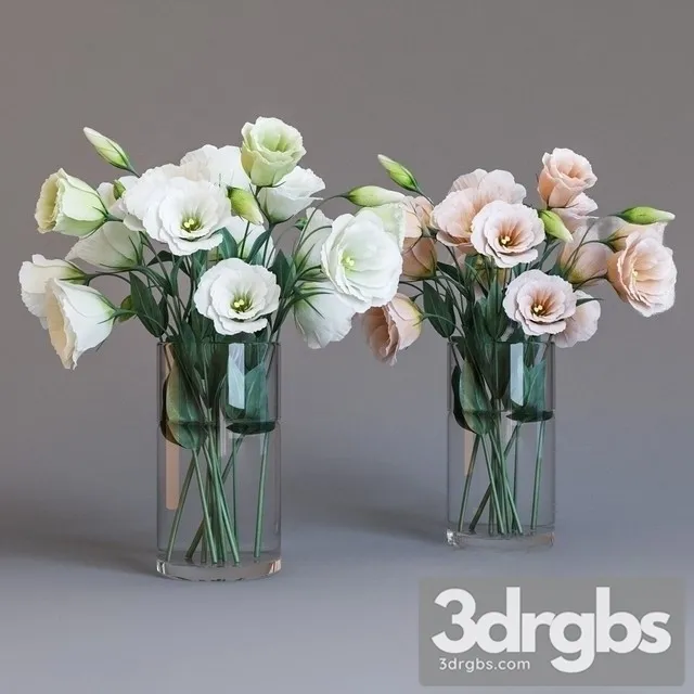 Eustoma Bouquet 3D Model Download Eustoma Bouquet 3D Model Download