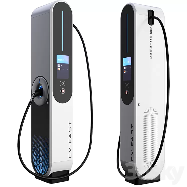 EV Charger 3D Model EV Charger 3D Model