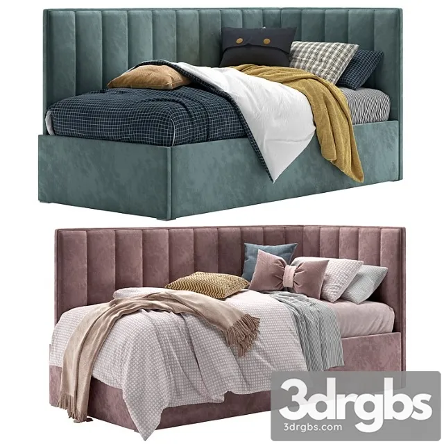 Eva Corner Bed 3D Model Download