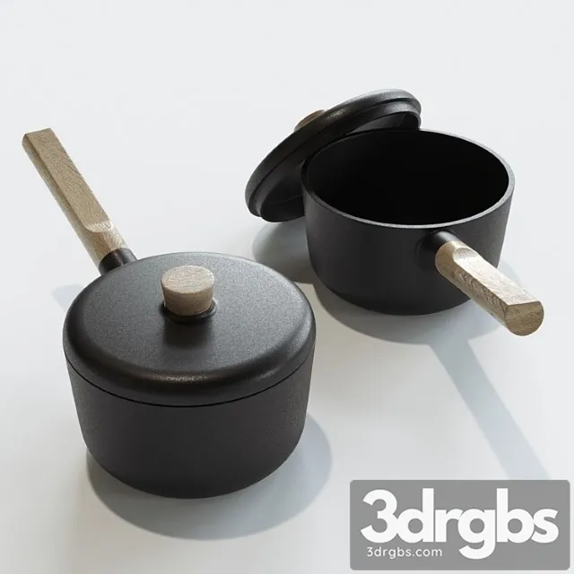 Eva solo nordic kitchen sauce pan 3D Model Download