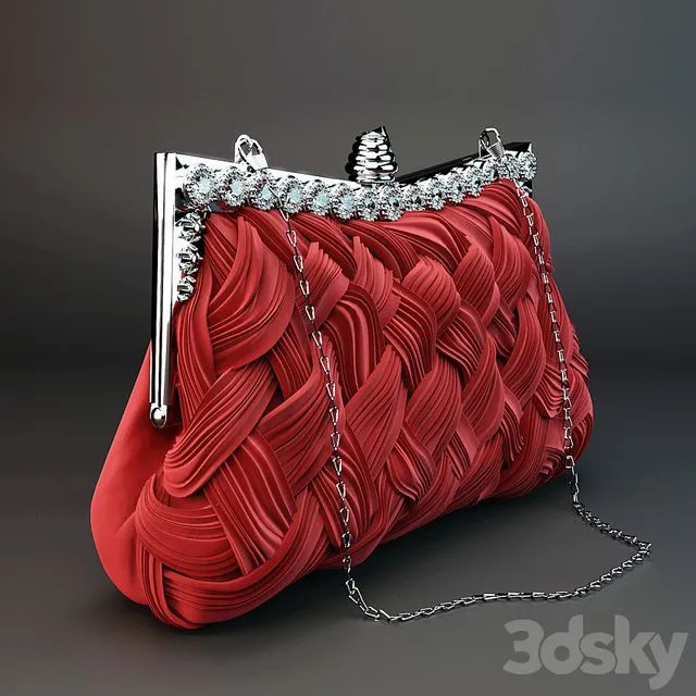 Evening Weave Clutch 3D Model Evening Weave Clutch 3D Model