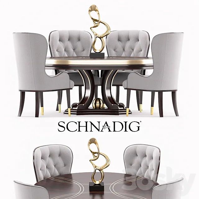Everly dinning set 3DModel